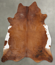 Medium Brindle XX-Large Brazilian Cowhide Rug 8'6"H x 7'3"W #B29387 by Hudson Hides