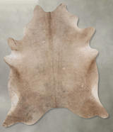 Taupe XX-Large Brazilian Cowhide Rug 8'0"H x 6'7"W #B29389 by Hudson Hides