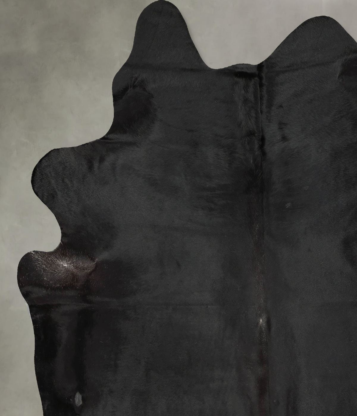 Solid Black XX-Large Brazilian Cowhide Rug 8'2"H x 6'10"W #B29393 by Hudson Hides