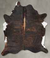 Dark Brindle XX-Large Brazilian Cowhide Rug 8'1"H x 6'8"W #B29395 by Hudson Hides