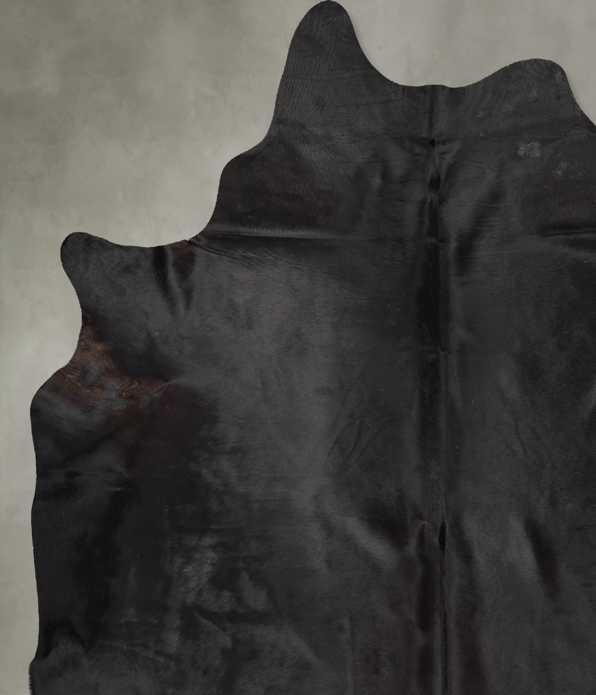 Solid Black XX-Large Brazilian Cowhide Rug 8'6"H x 6'8"W #B29400 by Hudson Hides