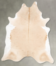 Beige and White XX-Large Brazilian Cowhide Rug 8'2"H x 6'5"W #B29402 by Hudson Hides