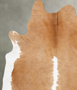 Beige and White XX-Large Brazilian Cowhide Rug 8'1"H x 6'6"W #B29406 by Hudson Hides