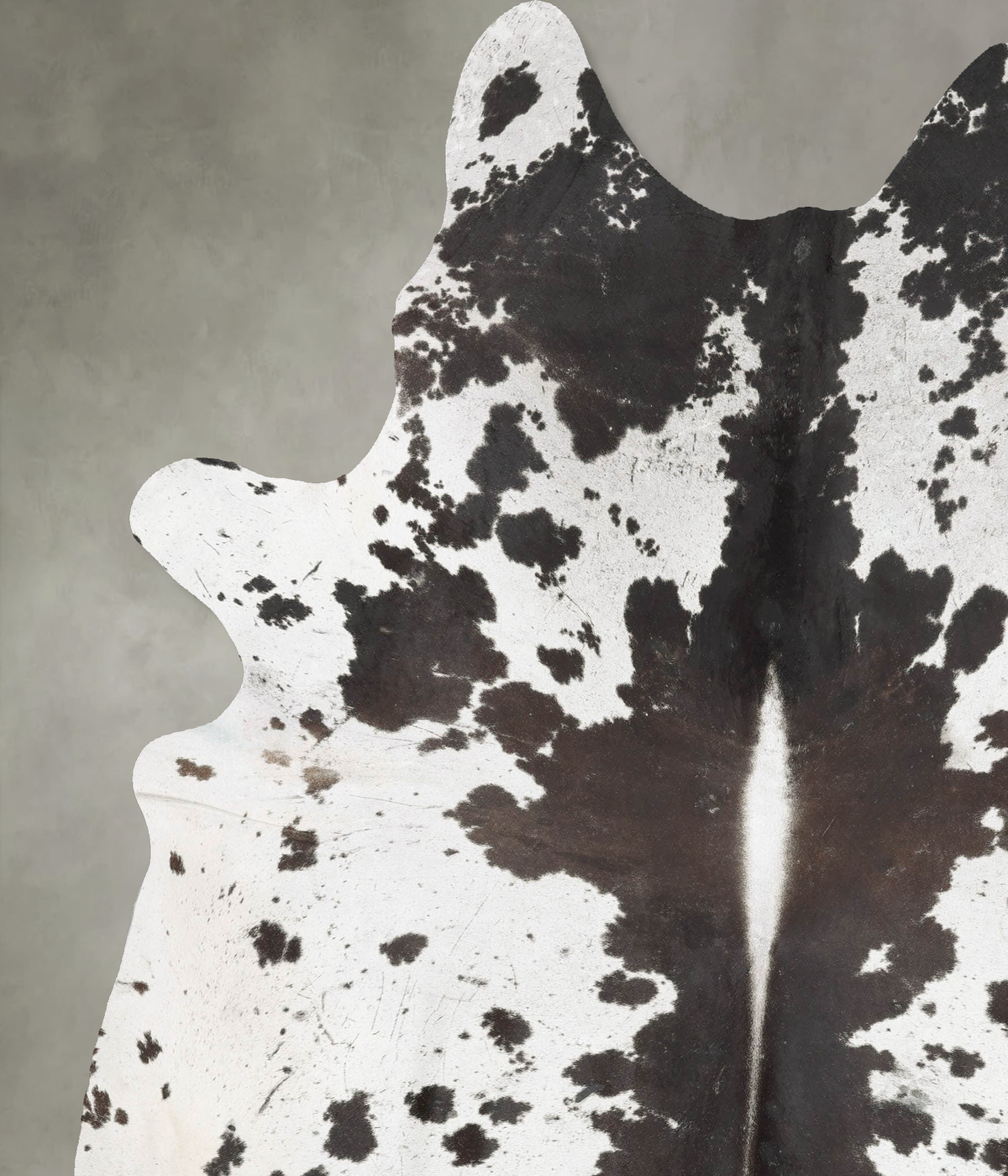 Salt and Pepper Black XX-Large Brazilian Cowhide Rug 8'8"H x 6'11"W #B29408 by Hudson Hides