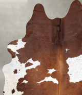 Brown and White XX-Large Brazilian Cowhide Rug 8'4"H x 6'5"W #B29411 by Hudson Hides