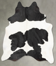 Black and White X-Large Brazilian Cowhide Rug 7'8"H x 6'5"W #B29413 by Hudson Hides
