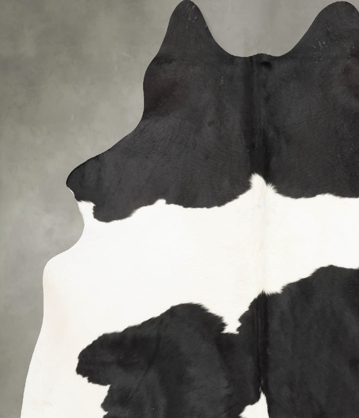 Black and White X-Large Brazilian Cowhide Rug 7'8"H x 6'5"W #B29413 by Hudson Hides