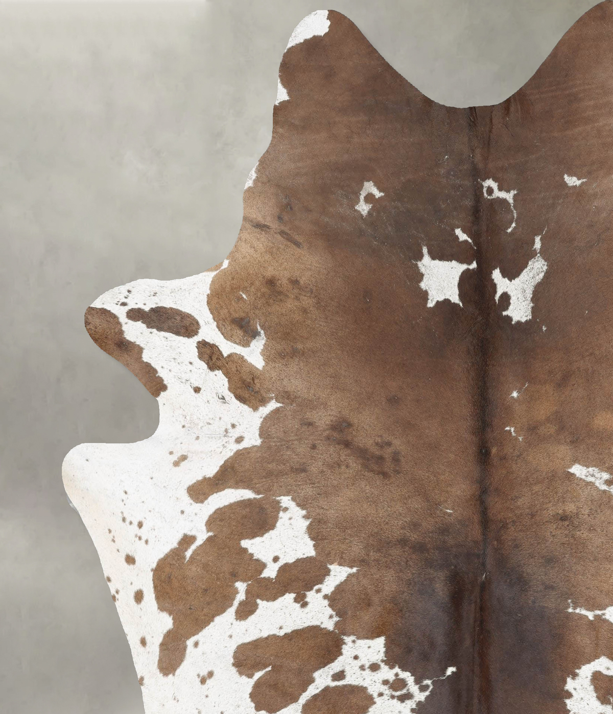 Chocolate and White XX-Large Brazilian Cowhide Rug 8'1"H x 6'5"W #B29415 by Hudson Hides