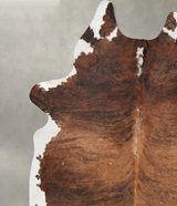 Medium Brindle XX-Large Brazilian Cowhide Rug 9'0"H x 6'11"W #B29417 by Hudson Hides