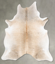 Grey with Beige XX-Large Brazilian Cowhide Rug 7'11"H x 6'7"W #B29418 by Hudson Hides