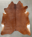 Solid Brown XX-Large Brazilian Cowhide Rug 7'5"H x 7'0"W #B29420 by Hudson Hides