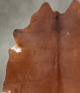 Solid Brown XX-Large Brazilian Cowhide Rug 7'5"H x 7'0"W #B29420 by Hudson Hides