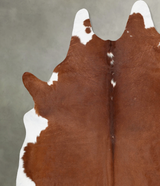 Brown and White Regular XX-Large Brazilian Cowhide Rug 9'1"H x 8'0"W #B29426 by Hudson Hides