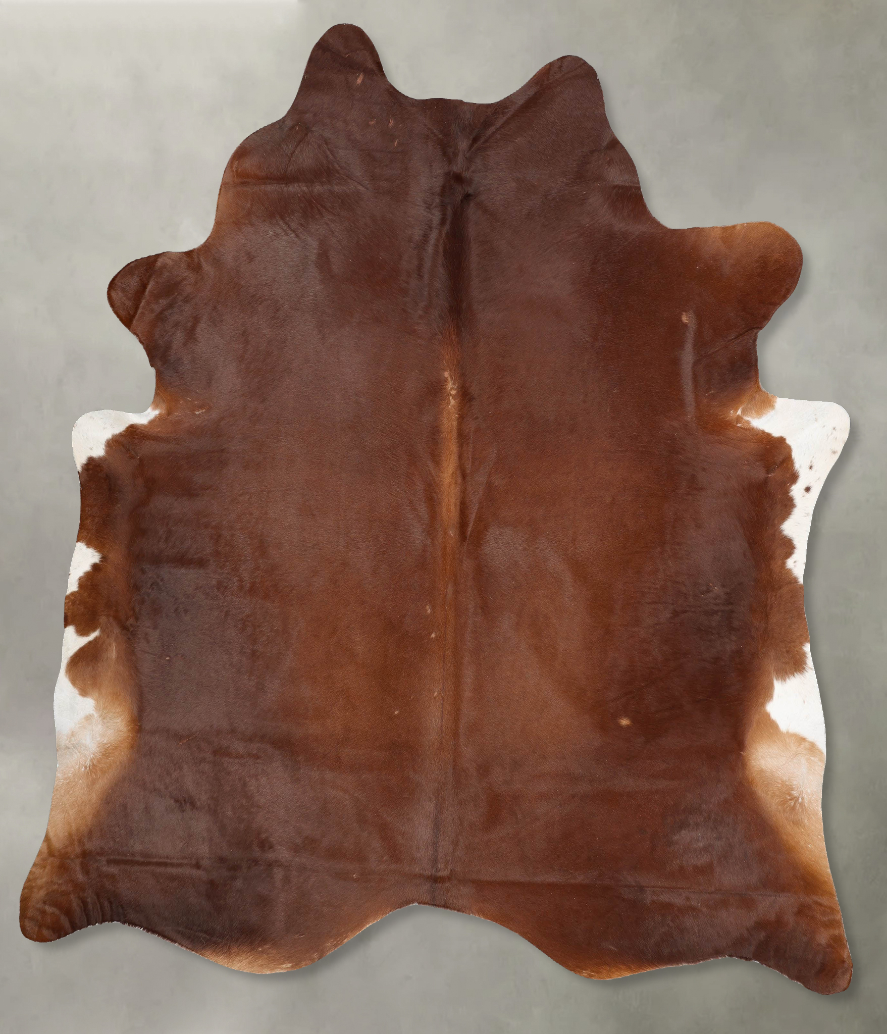 Solid Brown Cowhide Rug #B29427
