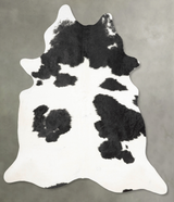 Black and White XX-Large Brazilian Cowhide Rug 8'8"H x 6'9"W #B29429 by Hudson Hides
