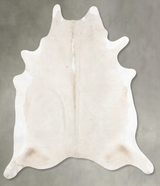Ivory with Beige XX-Large Brazilian Cowhide Rug 8'5"H x 7'1"W #B29434 by Hudson Hides