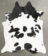 Black and White XX-Large Brazilian Cowhide Rug 7'6"H x 6'11"W #B29441 by Hudson Hides