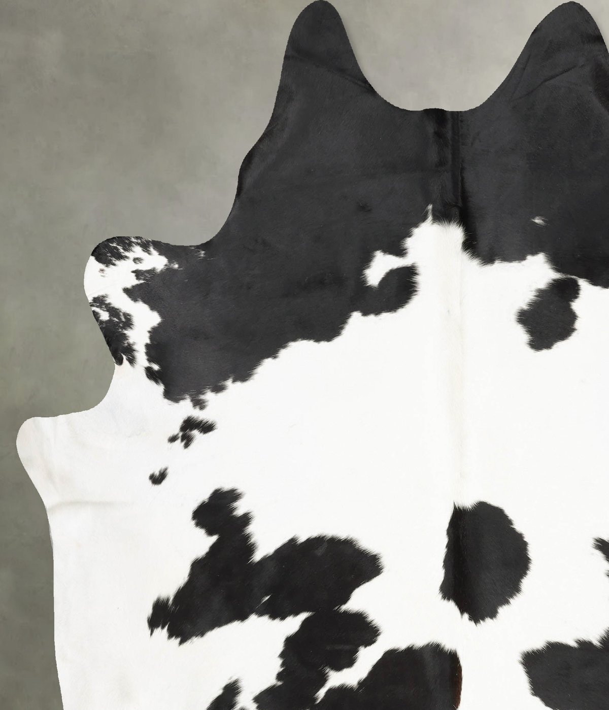 Black and White XX-Large Brazilian Cowhide Rug 7'6"H x 6'11"W #B29441 by Hudson Hides