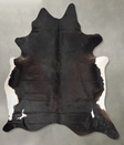 Chocolate and White XX-Large Brazilian Cowhide Rug 8'3"H x 7'4"W #B29445 by Hudson Hides