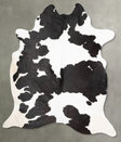 Black and White XX-Large Brazilian Cowhide Rug 8'10"H x 7'2"W #B29451 by Hudson Hides