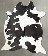 Black and White XX-Large Brazilian Cowhide Rug 8'10"H x 7'2"W #B29451 by Hudson Hides