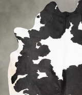 Black and White XX-Large Brazilian Cowhide Rug 8'10"H x 7'2"W #B29451 by Hudson Hides