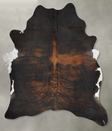 Dark Brindle XX-Large Brazilian Cowhide Rug 9'0"H x 7'5"W #B29458 by Hudson Hides