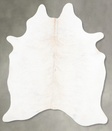 Ivory with Beige X-Large Brazilian Cowhide Rug 7'9"H x 6'0"W #B29461 by Hudson Hides