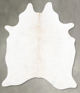 Ivory with Beige X-Large Brazilian Cowhide Rug 7'9"H x 6'0"W #B29461 by Hudson Hides