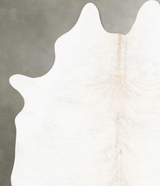 Ivory with Beige X-Large Brazilian Cowhide Rug 7'9"H x 6'0"W #B29461 by Hudson Hides