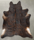 Dark Brindle XX-Large Brazilian Cowhide Rug 7'8"H x 7'1"W #B29462 by Hudson Hides