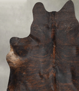 Dark Brindle XX-Large Brazilian Cowhide Rug 7'8"H x 7'1"W #B29462 by Hudson Hides
