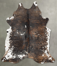 Tricolor XX-Large Brazilian Cowhide Rug 8'1"H x 6'5"W #B29465 by Hudson Hides