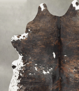 Tricolor XX-Large Brazilian Cowhide Rug 8'1"H x 6'5"W #B29465 by Hudson Hides