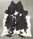 Black and White X-Large Brazilian Cowhide Rug 7'7"H x 6'6"W #B29466 by Hudson Hides