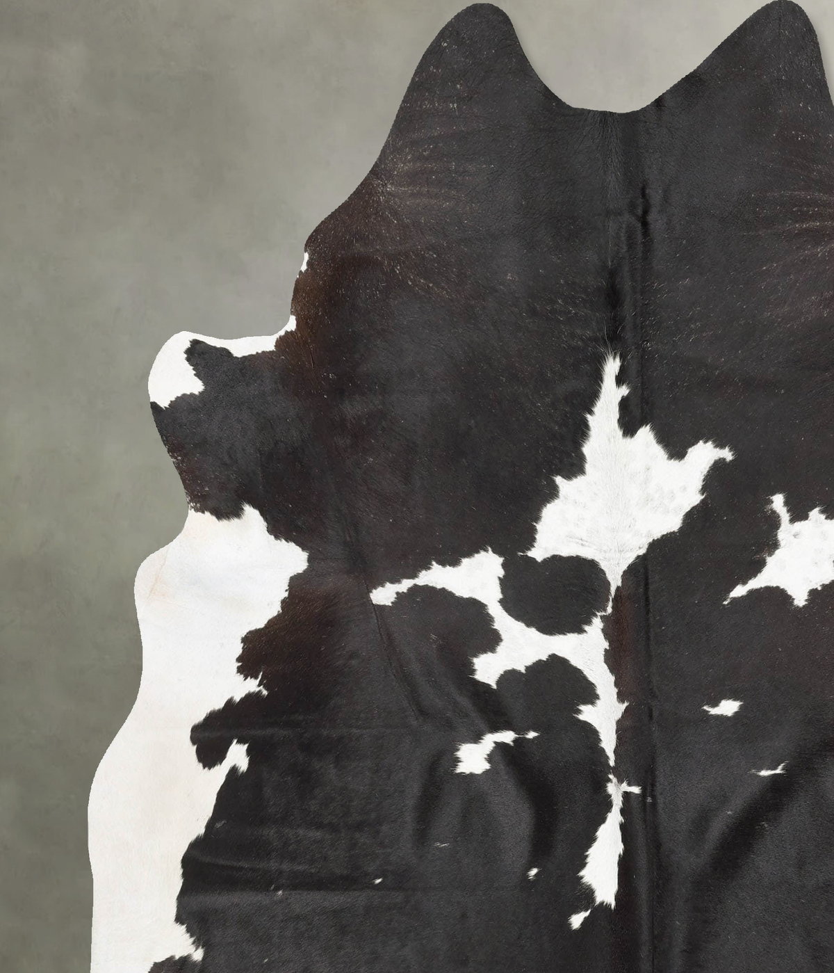 Black and White X-Large Brazilian Cowhide Rug 7'7"H x 6'6"W #B29466 by Hudson Hides