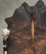 Dark Brindle XX-Large Brazilian Cowhide Rug 7'11"H x 6'11"W #B29470 by Hudson Hides