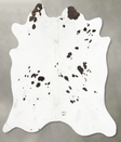 Black and White X-Large Brazilian Cowhide Rug 7'2"H x 6'9"W #B29471 by Hudson Hides