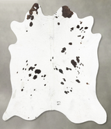 Black and White X-Large Brazilian Cowhide Rug 7'2"H x 6'9"W #B29471 by Hudson Hides