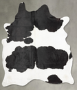 Black and White XX-Large Brazilian Cowhide Rug 8'4"H x 6'11"W #B29473 by Hudson Hides