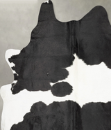 Black and White XX-Large Brazilian Cowhide Rug 8'4"H x 6'11"W #B29473 by Hudson Hides