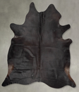 Solid Black XX-Large Brazilian Cowhide Rug 7'9"H x 6'9"W #B29475 by Hudson Hides