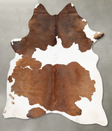 Chocolate and White XX-Large Brazilian Cowhide Rug 8'3"H x 6'4"W #B29476 by Hudson Hides
