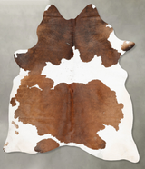 Chocolate and White XX-Large Brazilian Cowhide Rug 8'3"H x 6'4"W #B29476 by Hudson Hides