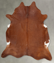 Solid Brown XX-Large Brazilian Cowhide Rug 8'2"H x 7'0"W #B29478 by Hudson Hides