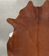Solid Brown XX-Large Brazilian Cowhide Rug 8'2"H x 7'0"W #B29478 by Hudson Hides