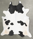 Black and White XX-Large Brazilian Cowhide Rug 8'4"H x 6'11"W #B29479 by Hudson Hides