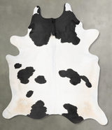 Black and White XX-Large Brazilian Cowhide Rug 8'4"H x 6'11"W #B29479 by Hudson Hides