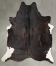 Chocolate and White XX-Large Brazilian Cowhide Rug 8'11"H x 6'10"W #B29480 by Hudson Hides