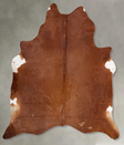 Solid Brown XX-Large Brazilian Cowhide Rug 8'4"H x 7'0"W #B29483 by Hudson Hides